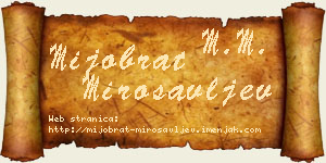 Mijobrat Mirosavljev vizit kartica